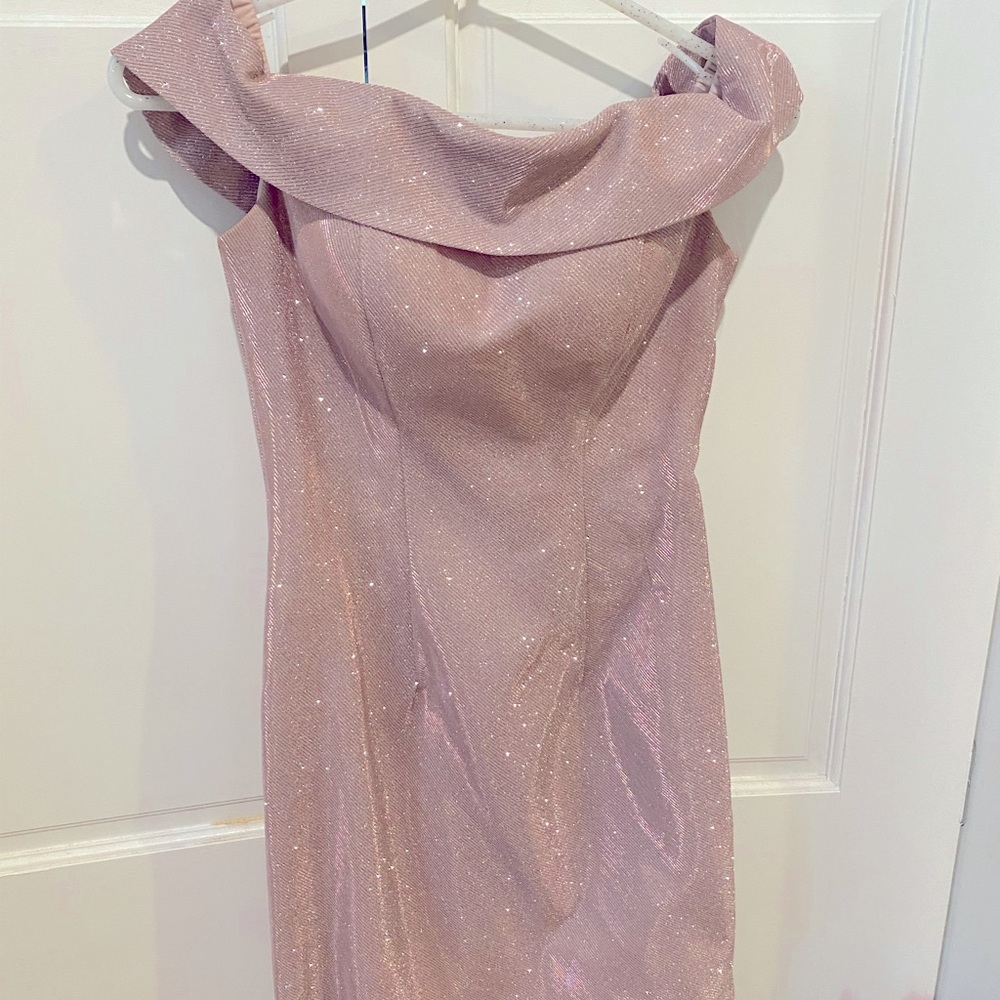 Short glittery formal dress